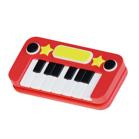 3 D Rendering Piano Kid Icon Illustration 3D Icon