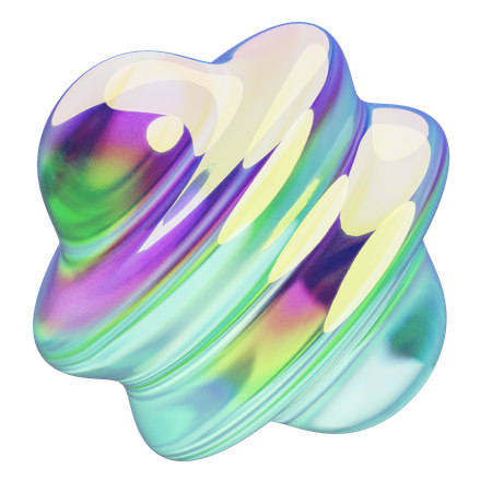 Pião cromado  3D Icon