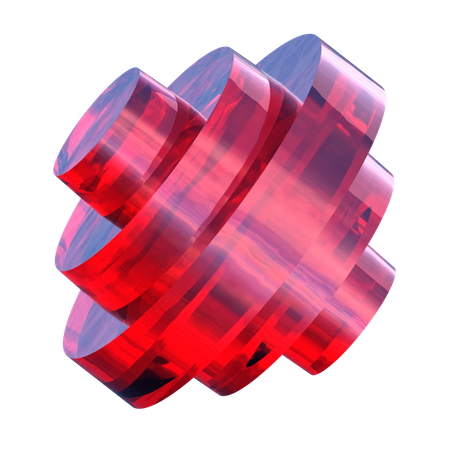 Pião abstrato  3D Icon