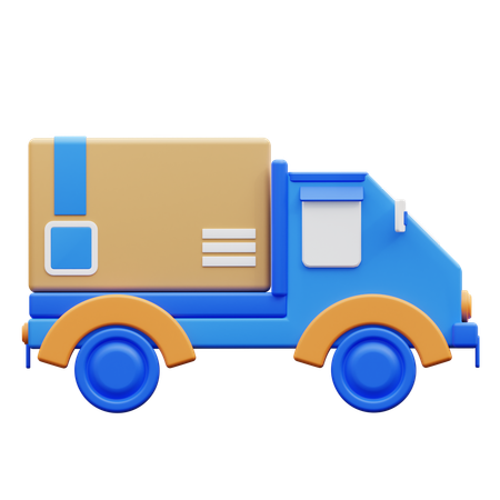 Pick Up By Car Delivery  3D Icon