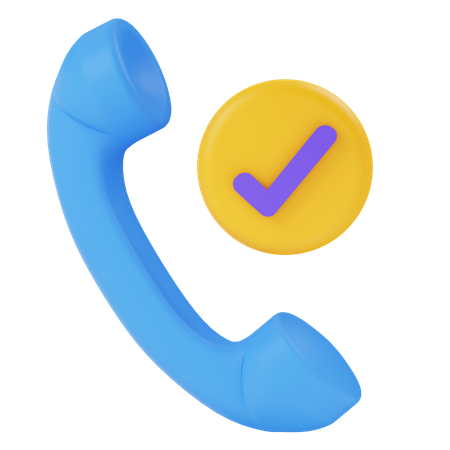 Pick Up Phone  3D Icon