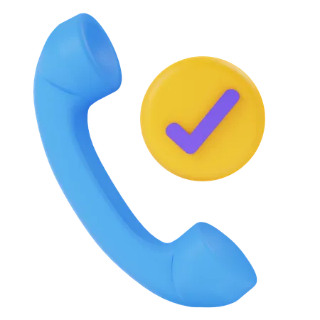 Pick Up Phone  3D Icon