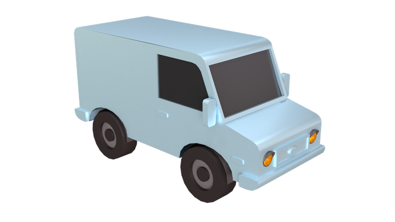 Pick Up Van  3D Icon