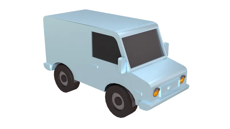 Pick Up Van  3D Icon