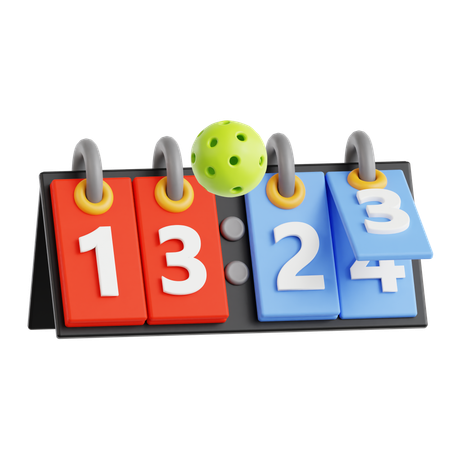 Placar de pickleball  3D Icon