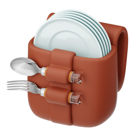 Picknick-Geschirr  3D Icon