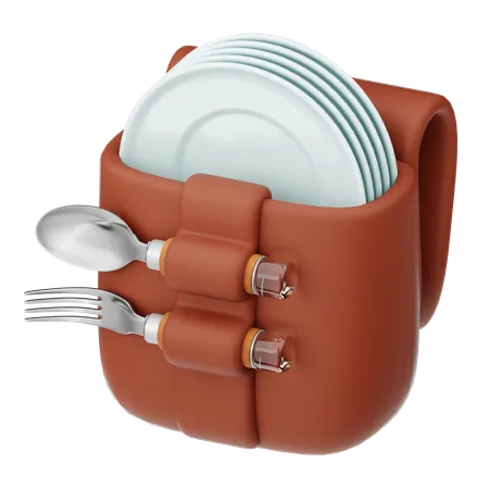 Picknick-Geschirr  3D Icon