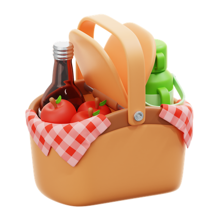 Picknickkorb  3D Icon