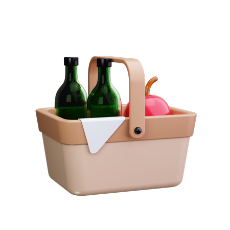 Picknickkorb  3D Icon