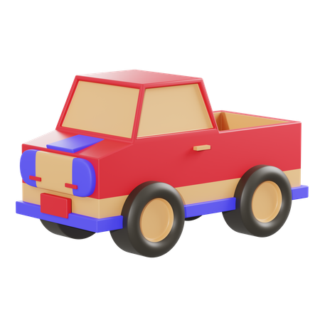 Pickup Car 3D Illustration
