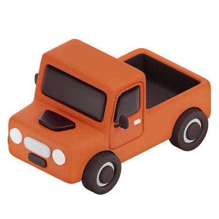 Pickup Car  3D Icon