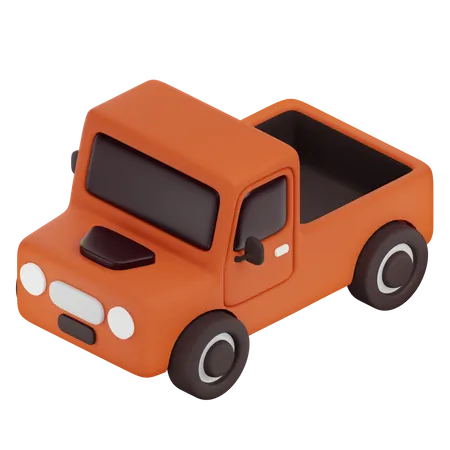 Pickup Car  3D Icon
