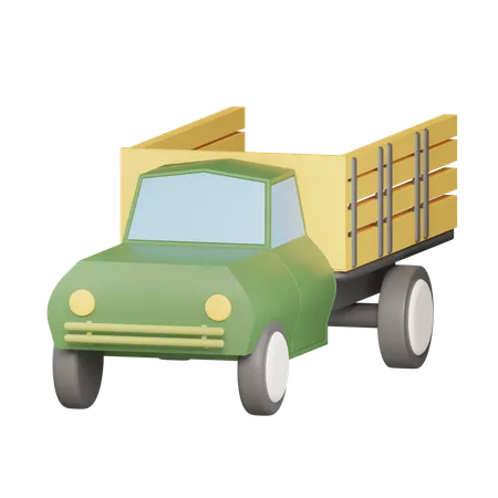 Pickup Truck 3 D Illustration 3D Icon