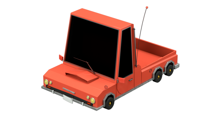 Pickup Truck 3D Illustration