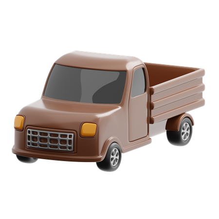 Pickup truck  3D Icon