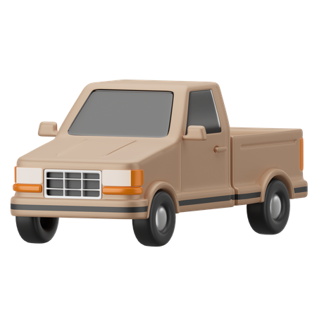 Pickup Truck 3D Icon