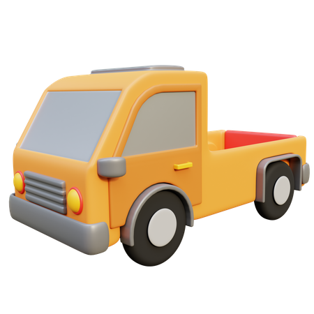 Pickup Van 3D Icon