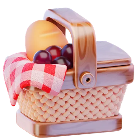 Picnic Basket  3D Icon