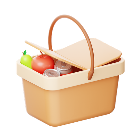 Picnic basket  3D Icon