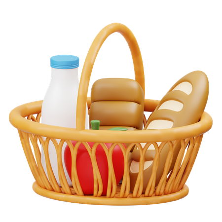 Picnic Basket  3D Icon