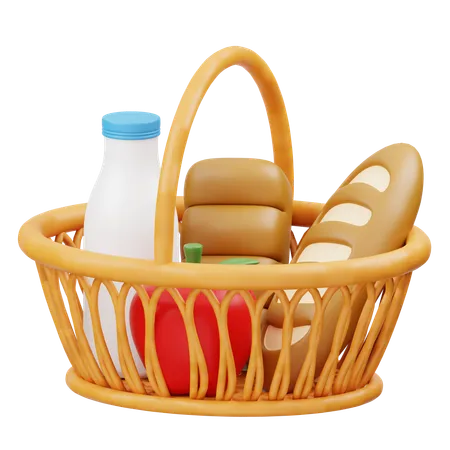 Picnic Basket  3D Icon