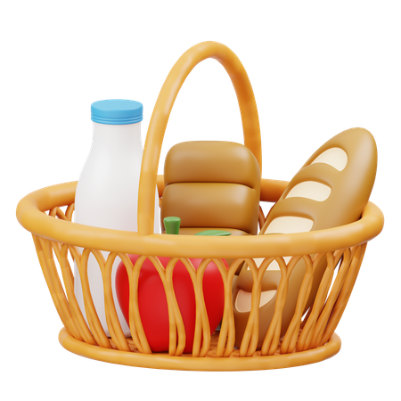 Picnic Basket  3D Icon