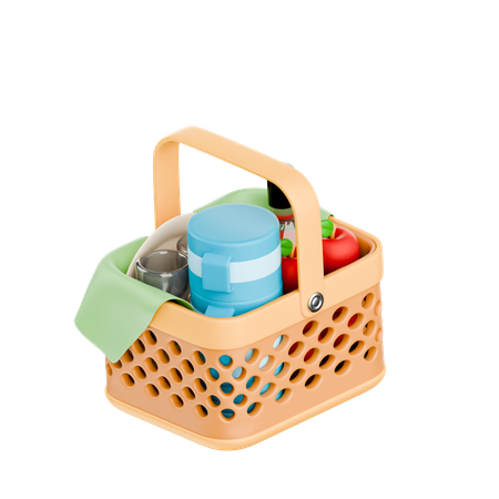 Picnic basket  3D Icon