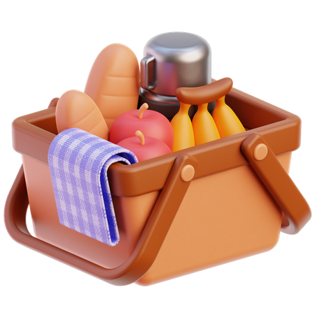 Picnic Basket  3D Icon