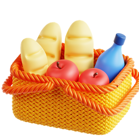 Picnic Basket  3D Icon