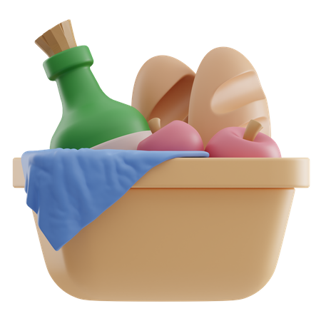 Picnic Basket  3D Icon