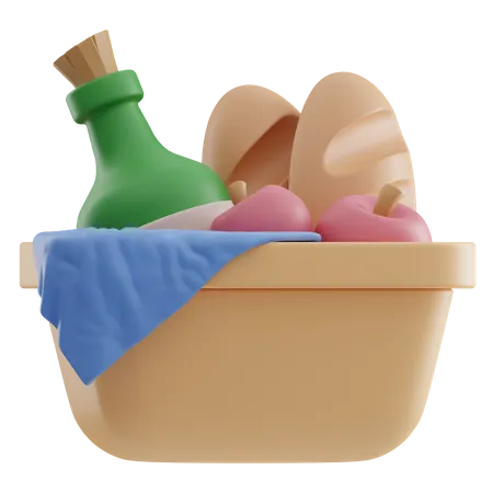 Picnic Basket  3D Icon