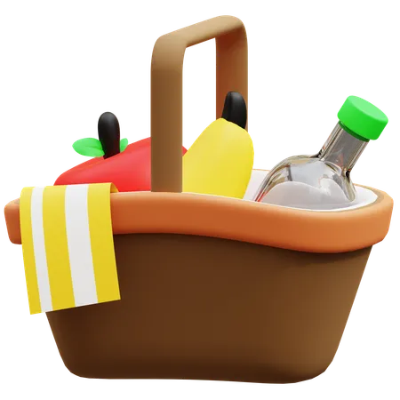 Picnic Basket  3D Icon