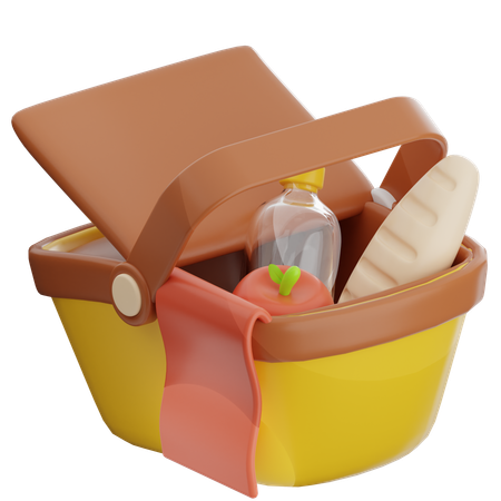 Picnic Basket  3D Icon