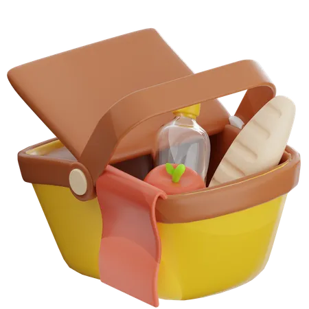 Picnic Basket  3D Icon