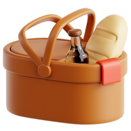 Picnic Basket  3D Icon