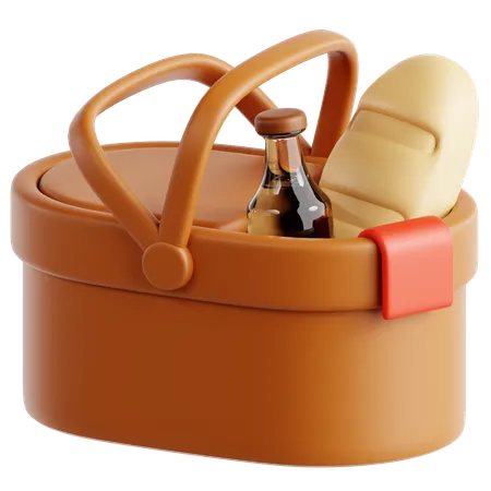 Picnic Basket  3D Icon