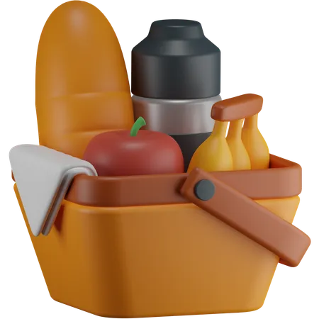 Picnic Basket  3D Icon