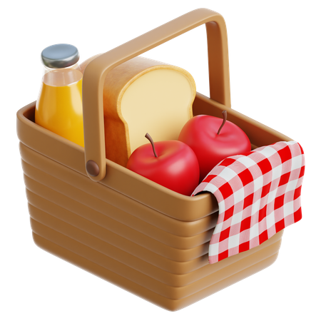 Picnic Basket  3D Icon