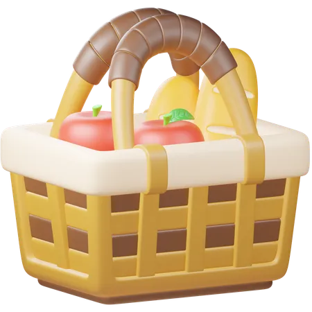 Picnic Basket  3D Icon