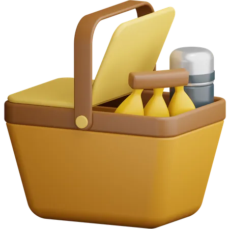 Picnic Basket  3D Icon