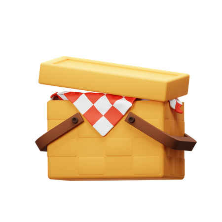 Picnic basket  3D Icon