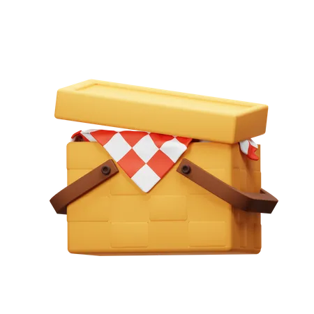 Picnic basket  3D Icon