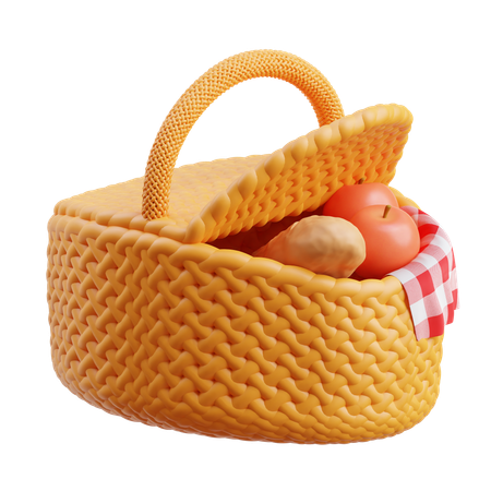 Picnic Basket  3D Icon