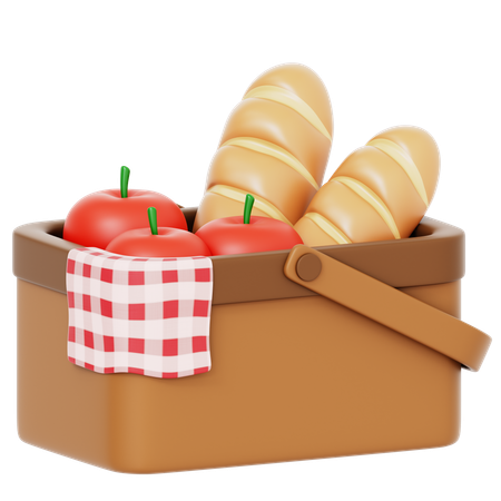 Picnic Basket  3D Icon