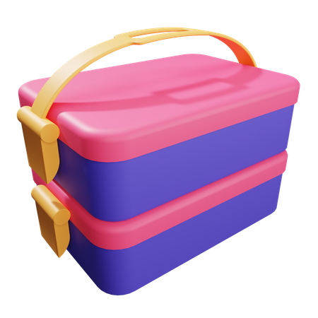 Picnic Basket  3D Illustration