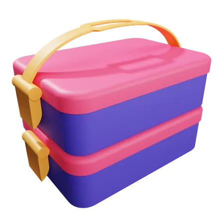 Picnic Basket  3D Illustration