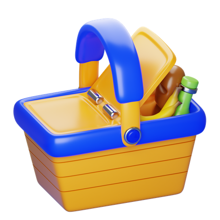 Picnic Box  3D Icon