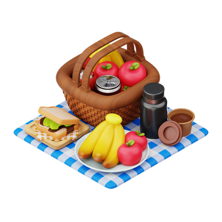 Picnic Food  3D Icon