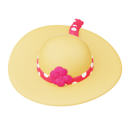 ピクニック帽子  3D Icon