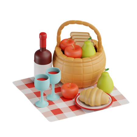 Picnic outdoor  3D Icon